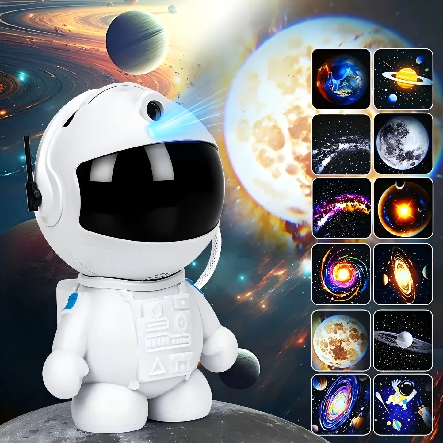 Astronaut projector Night light with 12 projection patterns