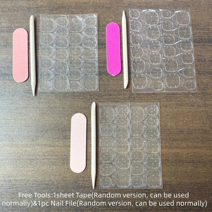 10pcs high-end Maillard color series, hand-painted leopard print, three-dimensional carvings, shiny small diamonds handmade Fren