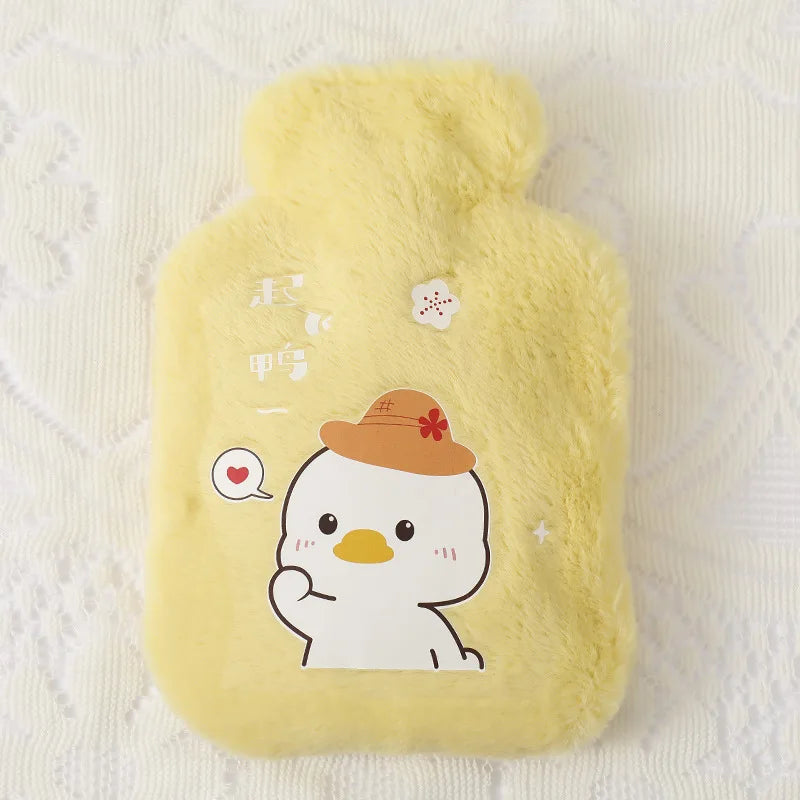 500ML Soft Hot Water Bottle Winter Hand Warmer Cute Kawaii Water Bottle for Girls Portable Waist Hand Bed Warm Bottles
